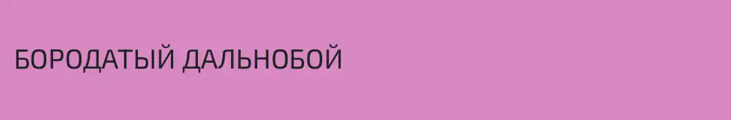 БОРОДАТЫЙ ДАЛЬНОБОЙ